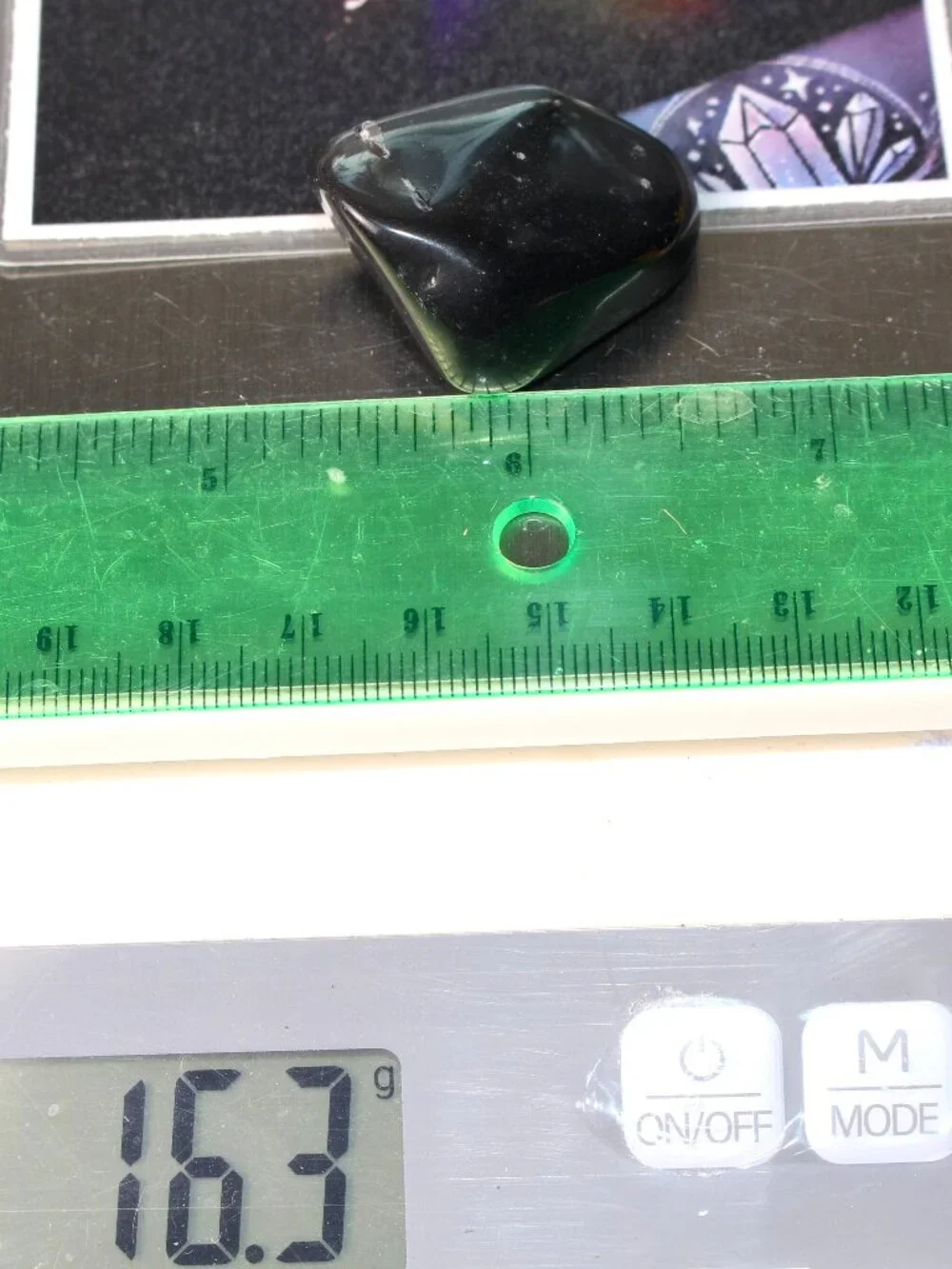 16.3g Old Stock Rainbow Obsidian Polished Davis Creek California Rare Stone Rock